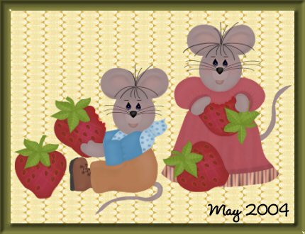Mice Eating Strawberries